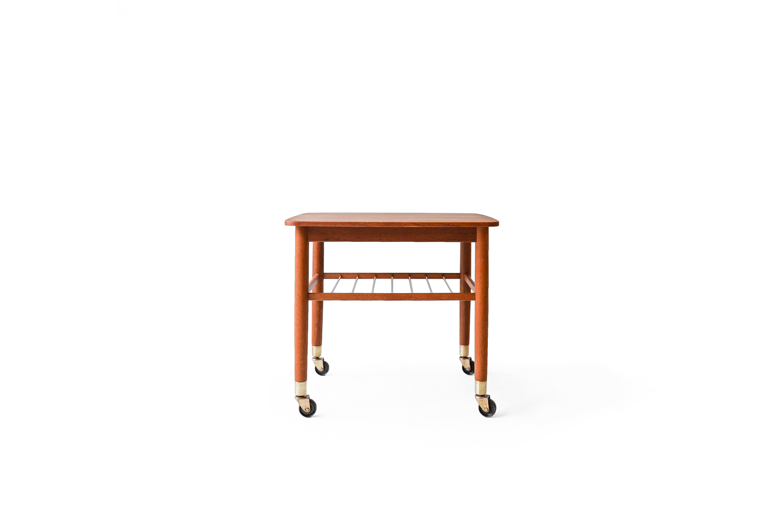 デンマークヴィンテージ ワゴンテーブル サイドテーブル キャスター付き チーク材 北欧家具/Danish Vintage Teakwood Wagon  Table | FURUICHI/古一