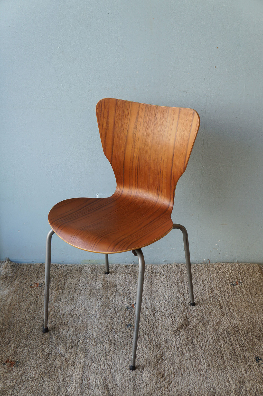 Danish Vintage Teak Plywood Stacking Chair MH Stålmøbler/デンマークヴィンテージ スタッキングチェア チーク材 プライウッド 椅子 ミッドセンチュリー モダン 北欧家具 2