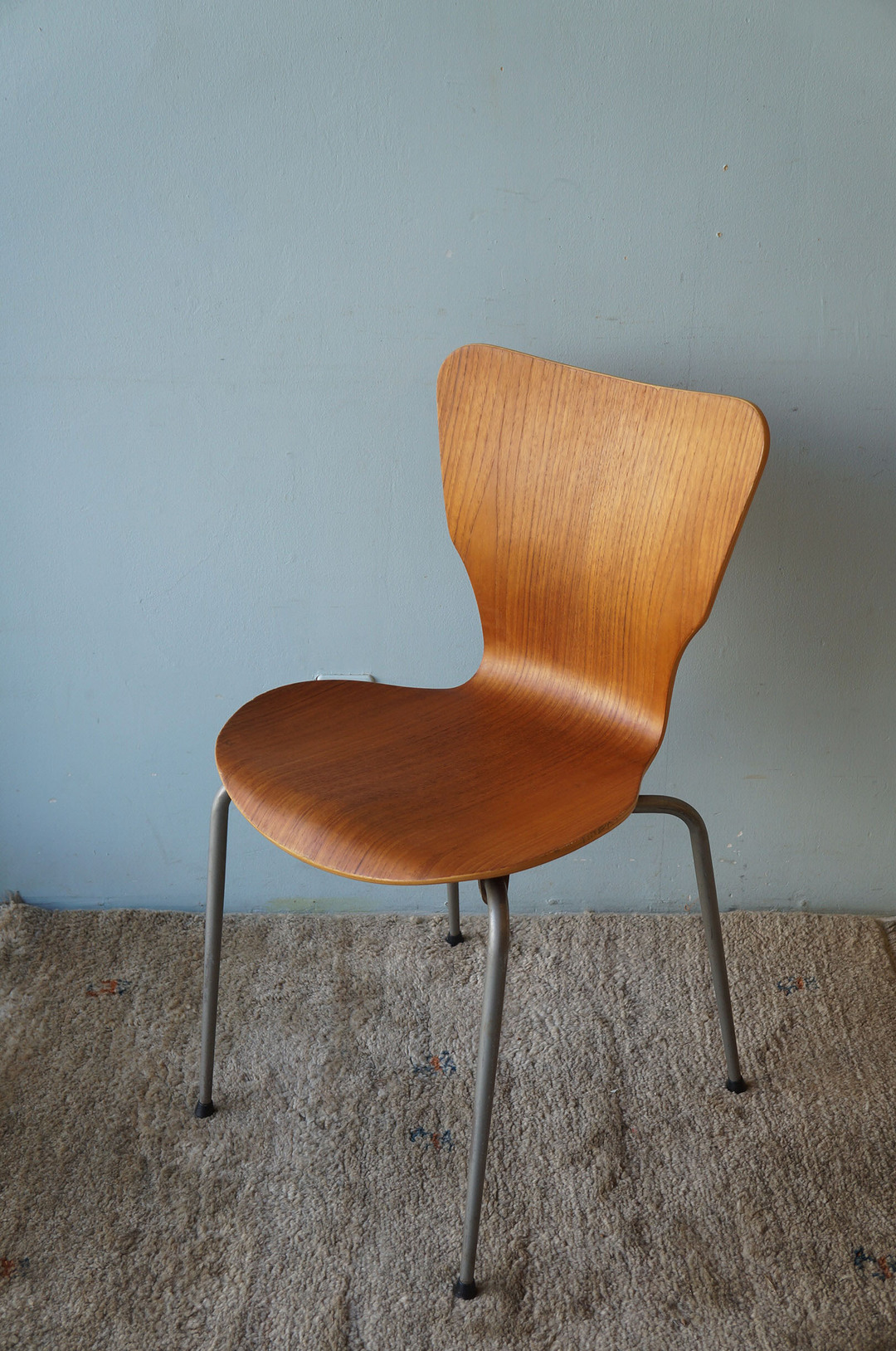 Danish Vintage Teak Plywood Stacking Chair MH Stålmøbler/デンマークヴィンテージ スタッキングチェア チーク材 プライウッド 椅子 ミッドセンチュリー モダン 北欧家具 3