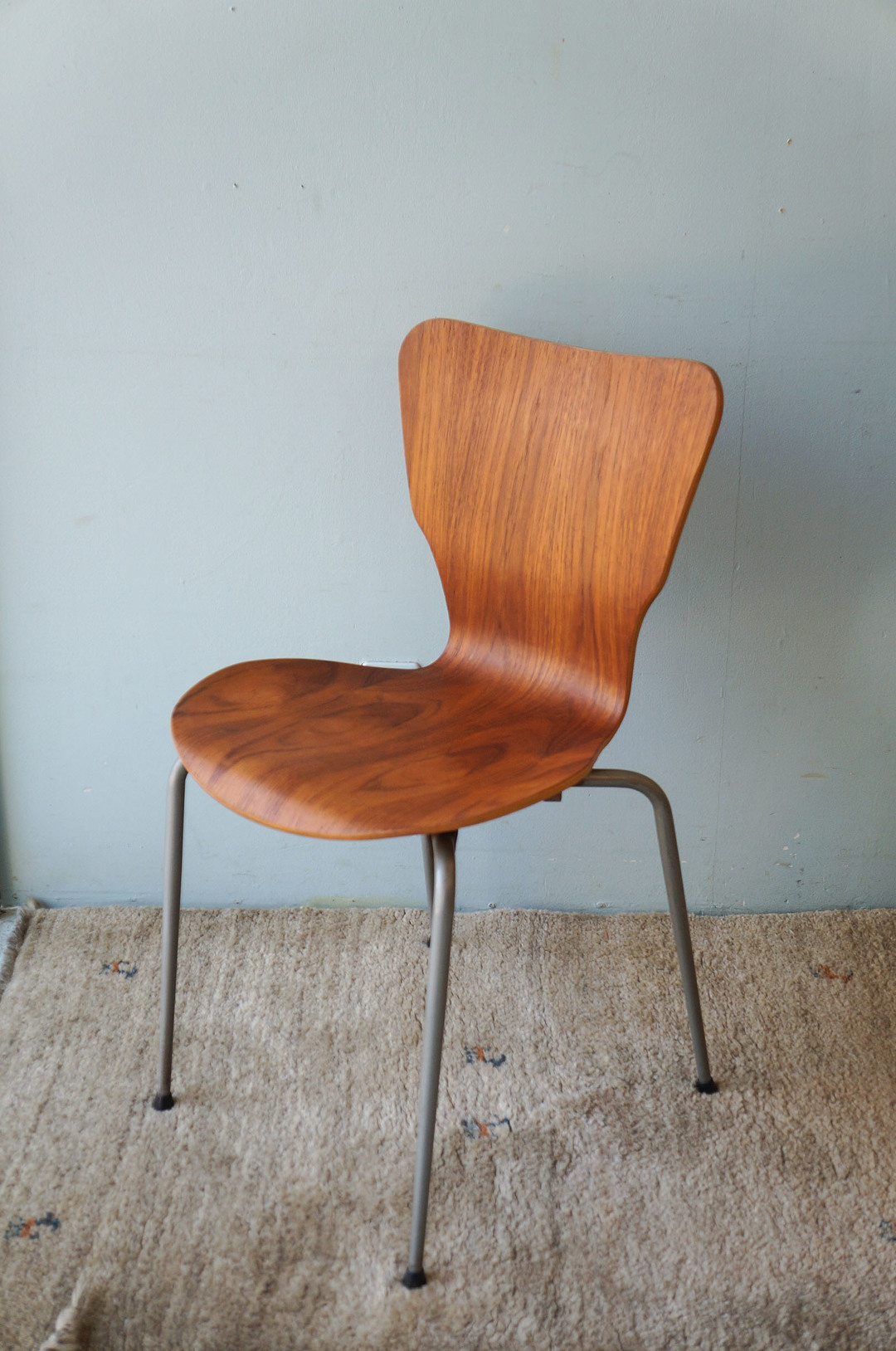 Danish Vintage Teak Plywood Stacking Chair MH Stålmøbler/デンマークヴィンテージ スタッキングチェア チーク材 プライウッド 椅子 ミッドセンチュリー モダン 北欧家具 5