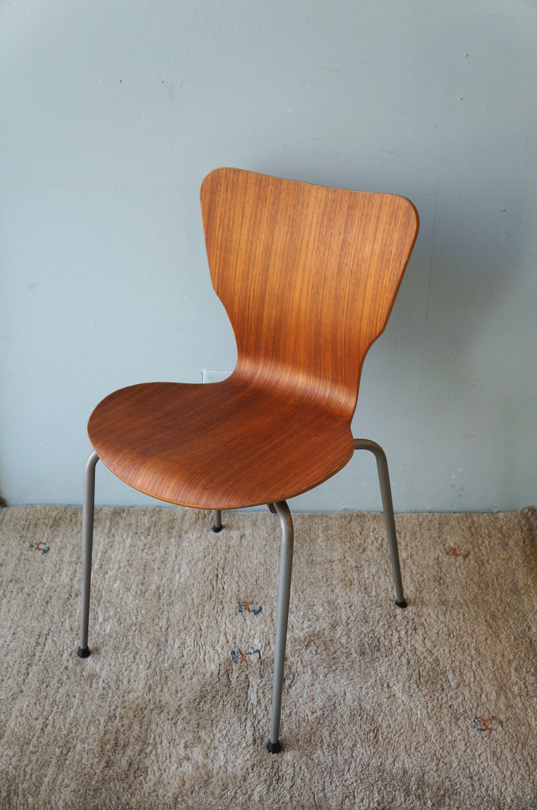 Danish Vintage Teak Plywood Stacking Chair MH Stålmøbler/デンマークヴィンテージ スタッキングチェア チーク材 プライウッド 椅子 ミッドセンチュリー モダン 北欧家具 8