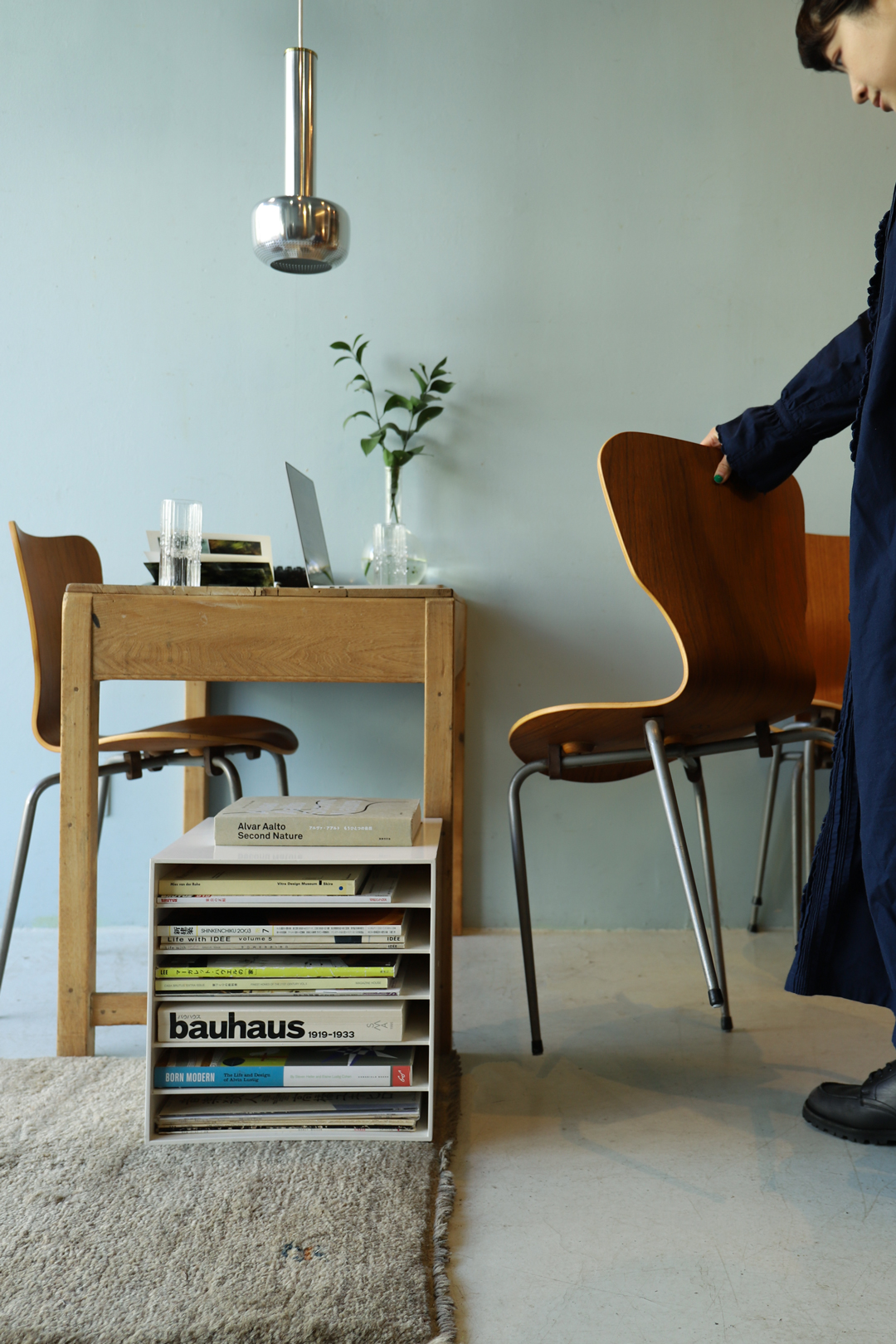 Danish Vintage Teak Plywood Stacking Chair MH Stålmøbler/デンマークヴィンテージ スタッキングチェア チーク材 プライウッド 椅子 ミッドセンチュリー モダン 北欧家具