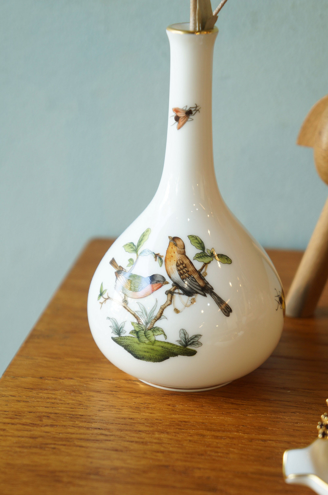 ヘレンド ロスチャイルド・バード ハンガリー インテリア ミニチュアベース/HEREND Rothschild Bird Porcelain  Miniature Vase | FURUICHI/古一