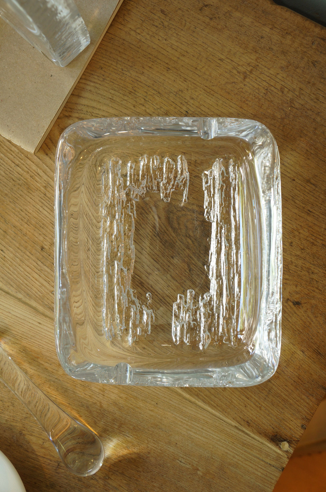 France Daum Crystal Grass Ashtray/フランス ドーム アッシュトレイ クリスタルガラス 灰皿 インテリア
