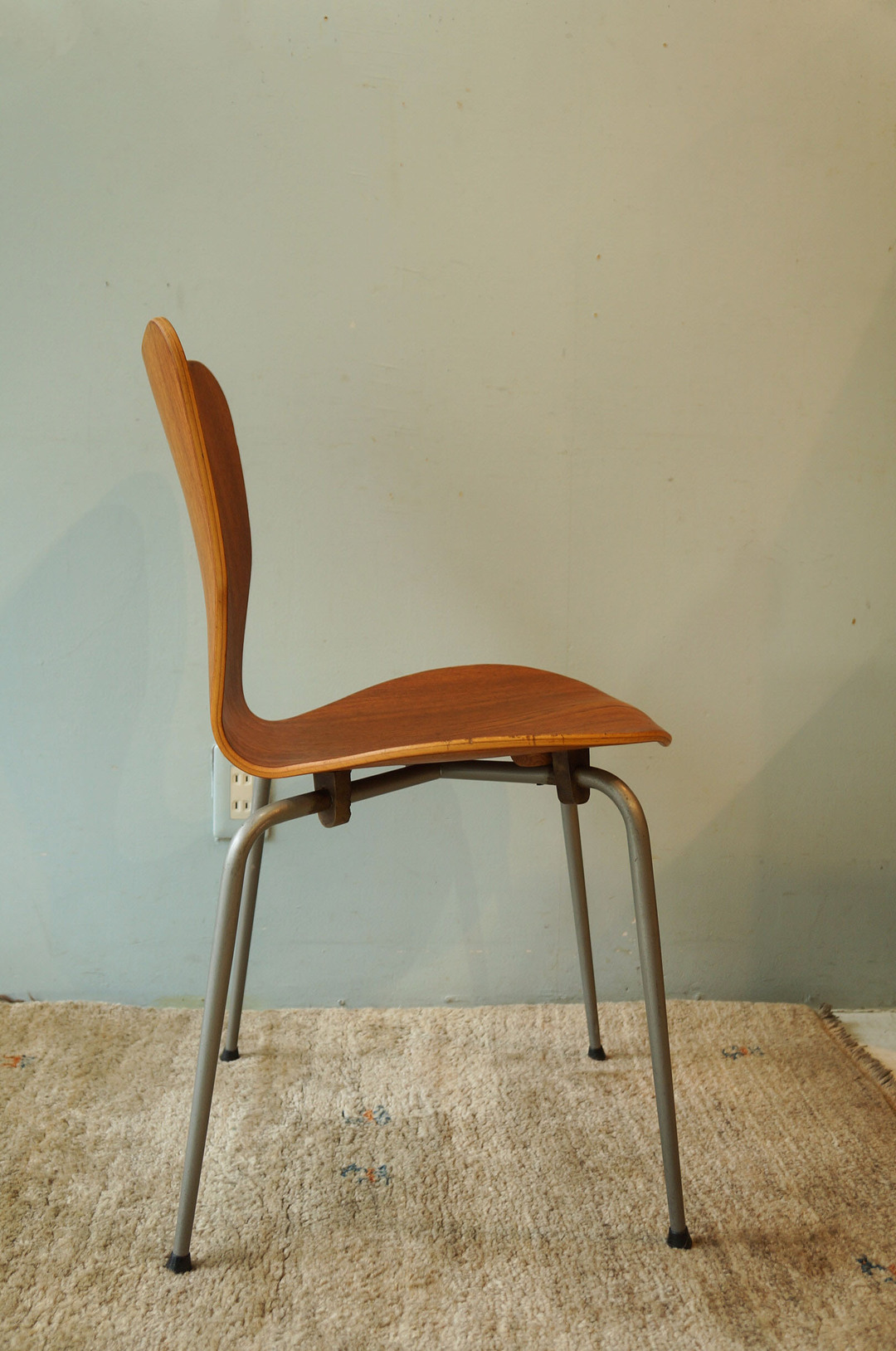 Danish Vintage Teak Plywood Stacking Chair MH Stålmøbler/デンマークヴィンテージ スタッキングチェア チーク材 プライウッド 椅子 ミッドセンチュリー モダン 北欧家具 10