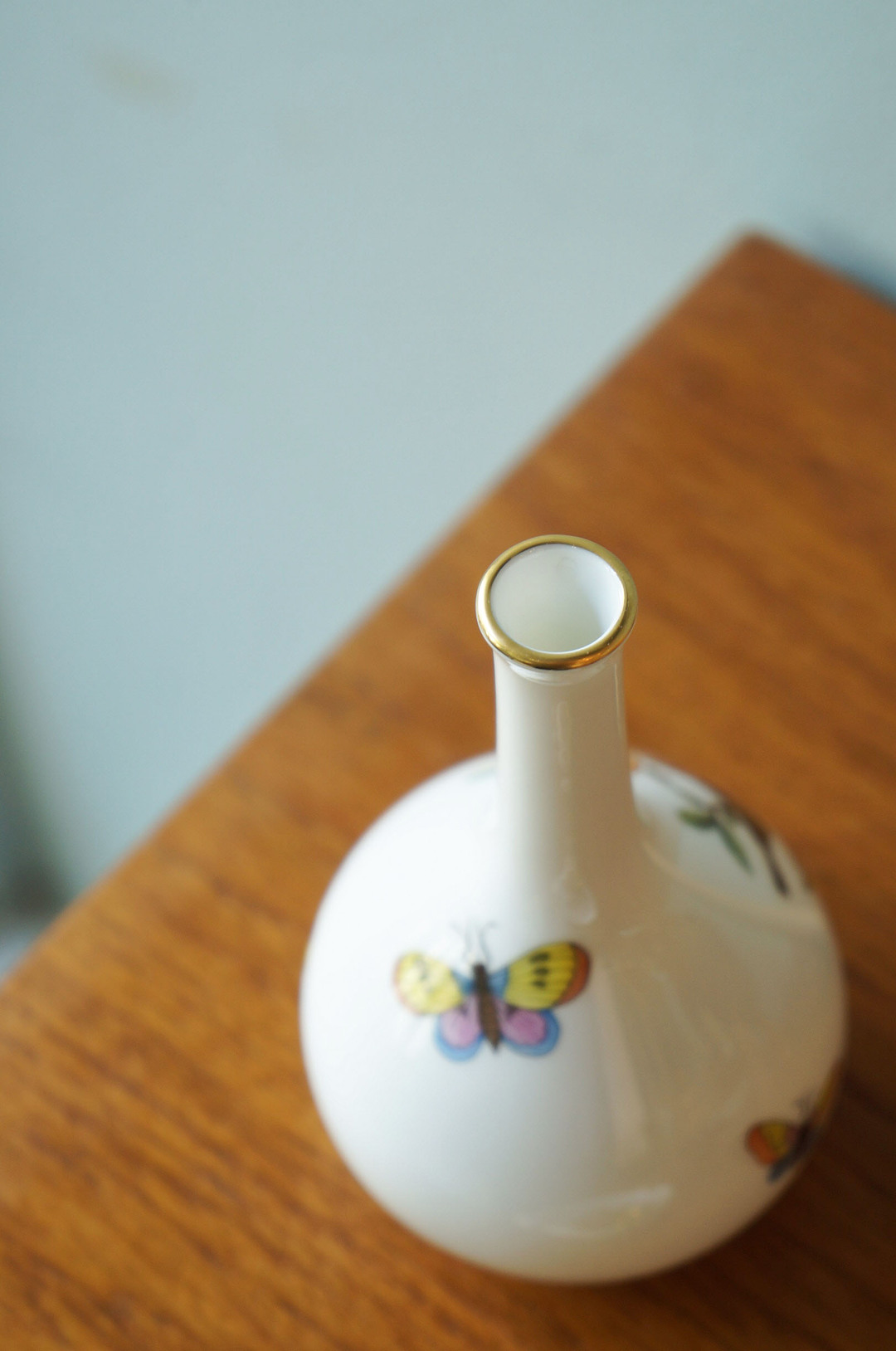 HEREND Rothschild Bird Porcelain Miniature Vase/ヘレンド ロスチャイルド・バード ハンガリー インテリア ミニチュアベース