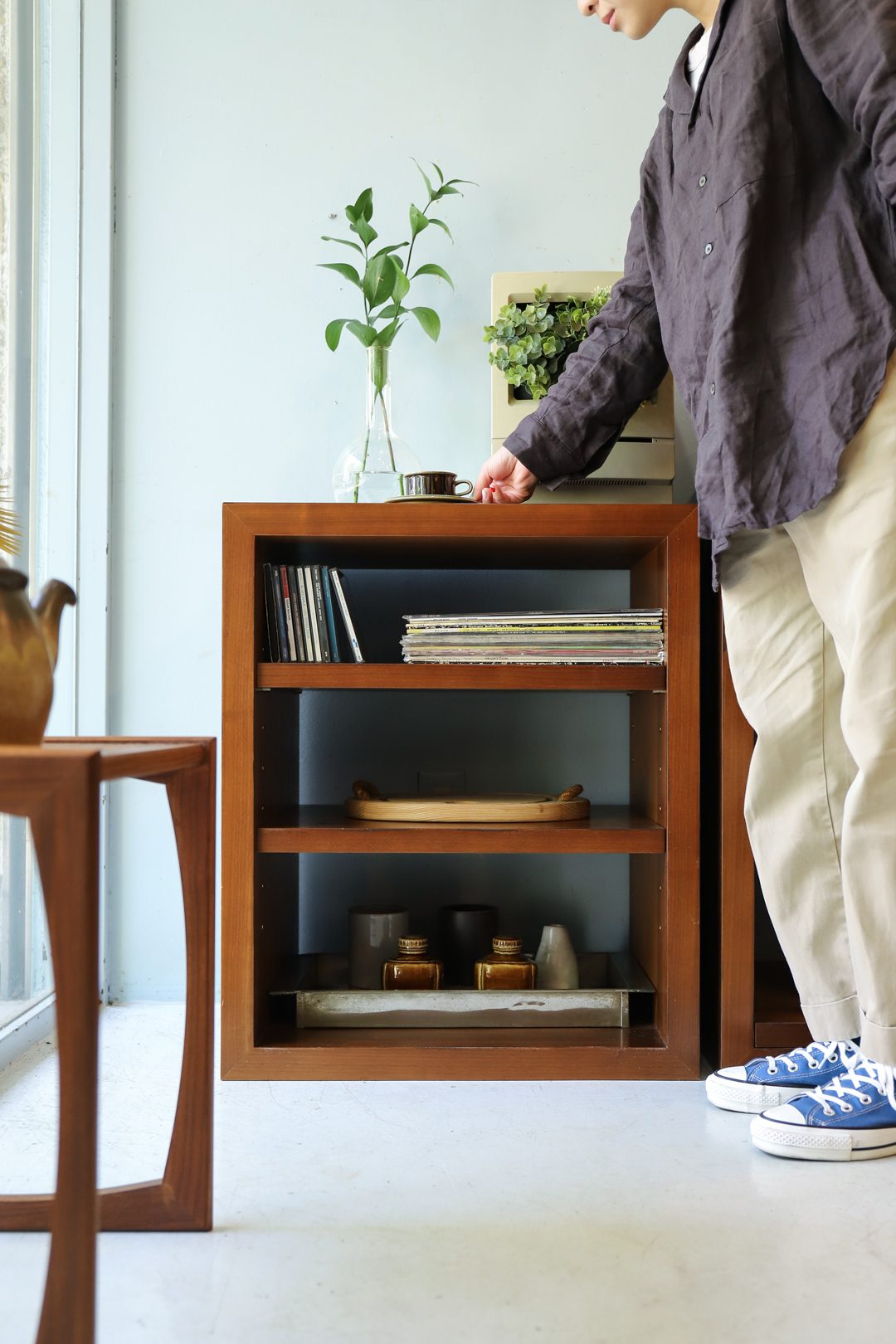 Wooden Audio Rack Simple Modern Design/オーディオラック 木製 シンプル モダン キャビネット 収納家具