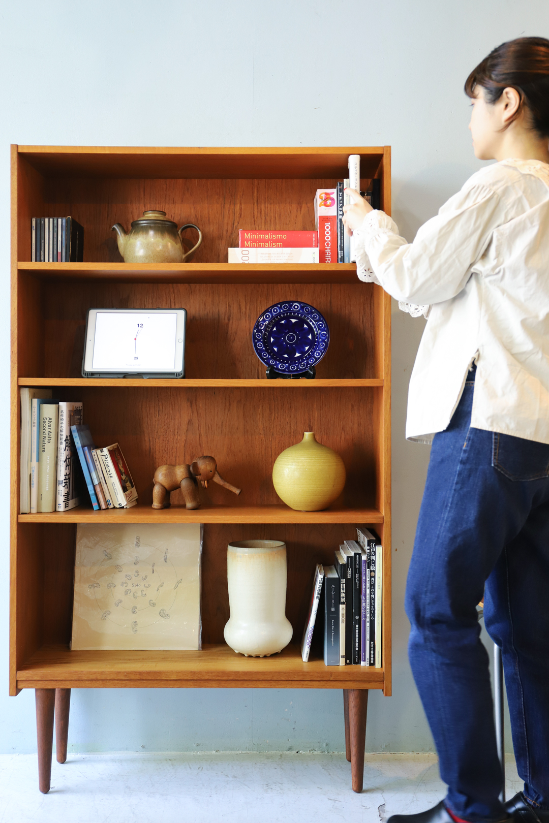 Danish Vintage Teakwood Bookcase/デンマークヴィンテージ ブックケース シェルフ 本棚 チーク材 収納 北欧家具